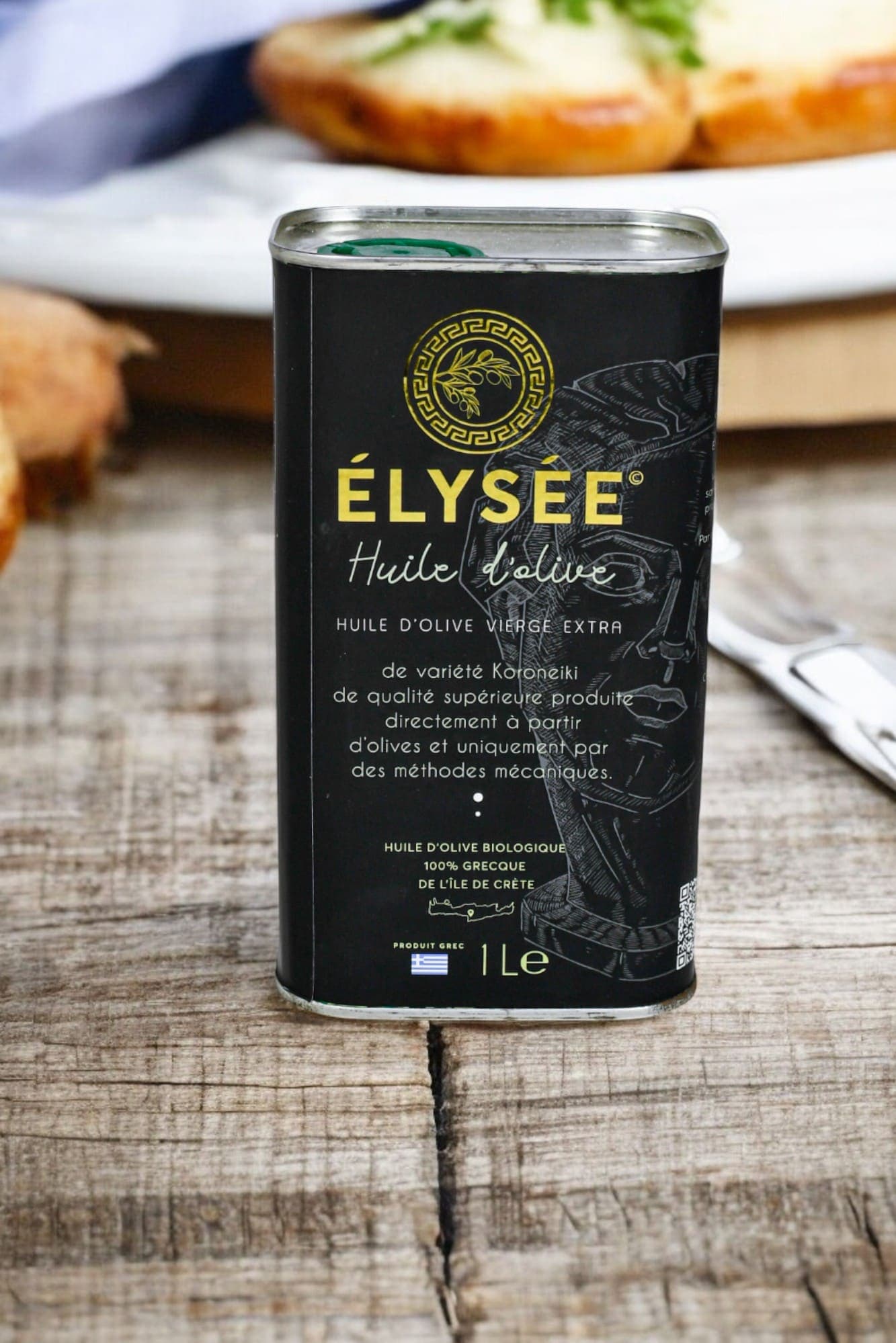 1L Premium olive oil promotional packaging